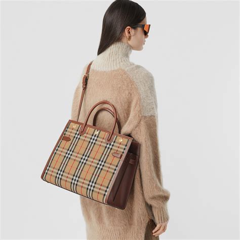 burberry textured plastic bag|Burberry handbags official site.